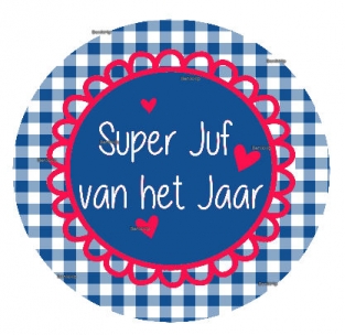 Button super juf van het jaar